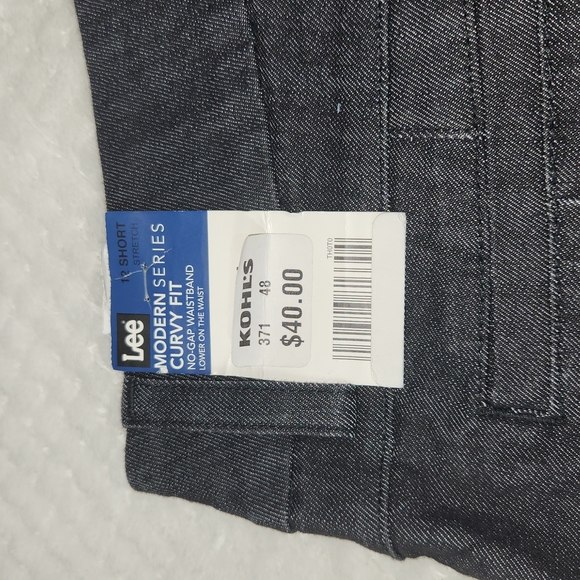 LEE CURVY FIT TROUSER PANTS WOMENS SIZE 12SHORT  BLACK DENIM NEW WITH TAGS - Picture 9 of 14
